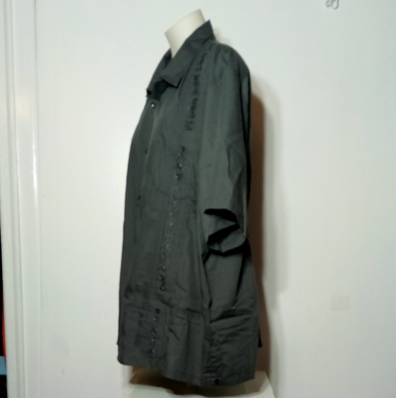 Maximo's Gray Guayabera Shirt Sz 6XL - Picture 12 of 12